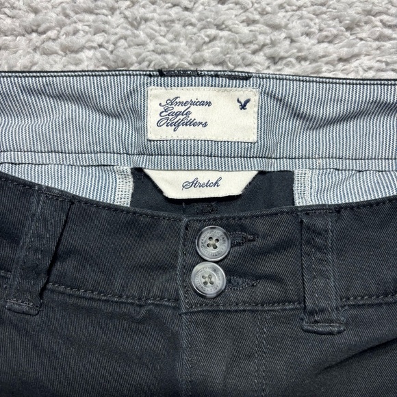 American Eagle Shorts Womens 6 Stretch Chino Pockets Belt Loops Work Casual Vaca - Picture 2 of 3